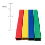 Rigid PVC Square Pipe for Plumbing Materials Construction and Furniture Framework 20mm 25mm 40mm Size