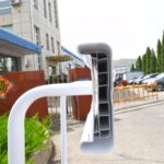 Single Rail 108X50mm Bendable PVC Arena Fence with ABS Tee Joints 90-Degree Bendable Oval Post Fence