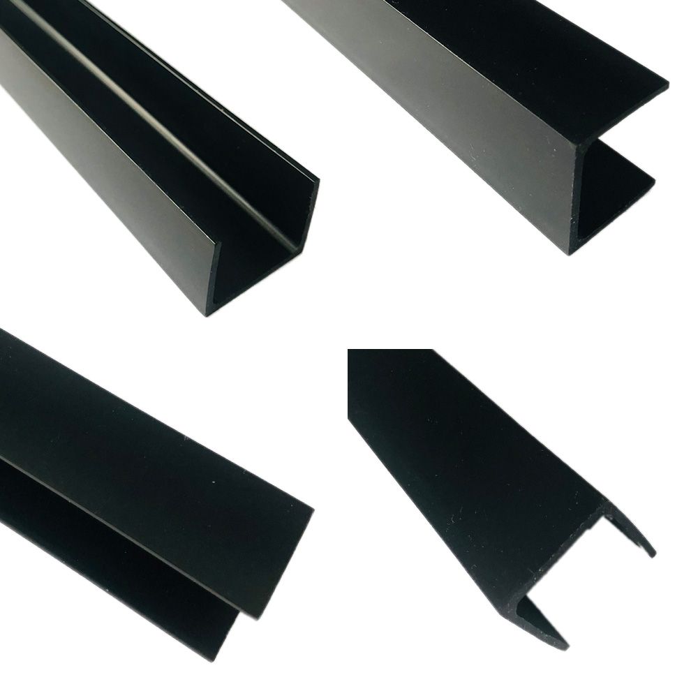 Sleek-30X25X2mm-Black-Plastic-U-Channel-Extrusions-Plastic-Trim-PVC-Profile-Manufacturers.jpg Sleek 30X25X2mm Black Plastic U-Channel Extrusions Plastic Trim PVC Profile Manufacturers