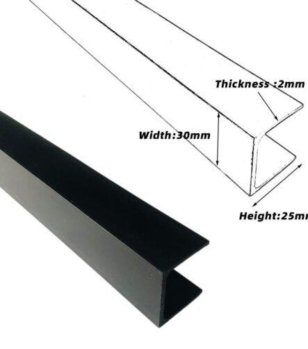 Smart Plastic Shapes Profile PVC Profil Decor PVC Color Strip Plastic Low Density Polyethylene PVC U-Shaped Slot