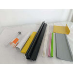 Smooth Operation Plastic Profile Frame Customized Color PVC Plastic Extrusion Profiles Corner