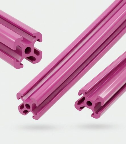 T-Slotted Plastic Extrusion PVC T-Slot Bar 20mm X 20mm for Non-Metallic Framing System Electrical Insulation Custom