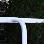 Triple Track 108X50mm PVC Equestrian Barrier with 3-Slot Square Columns