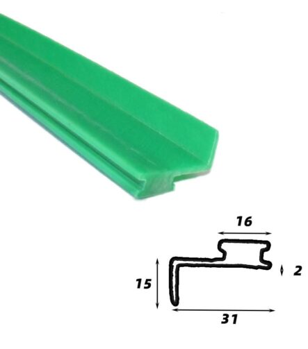 UHMWPE Chain Guide Wear Strip UHMWPE Polyethylene Wear Strip Slider Rail for Conveyors Belt Plastic Conveyor Chain Guide