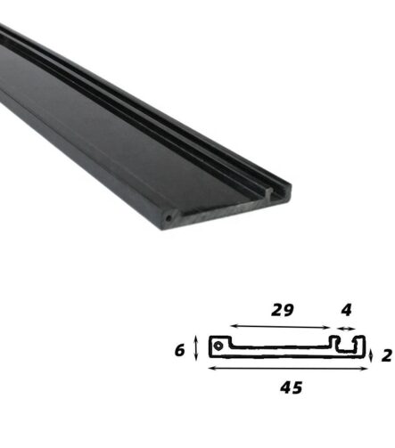 UHMWPE Guide Rail UHMWPE Plastic Corrosion Resistant Wear Strips HDPE Strip Nylon Sheet UHMWPE Plastic Chain Guides Wear Strip