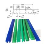 UHMWPE Sheet Upe Plastic Wear Strip 3.2 Inches Extruded UHMW PE UHMWPE Plastic Track Filler Wear Strips