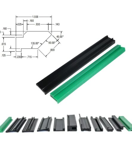 UHMWPE Ultra-High Molecular Weight Polyethylene Transmission Rails Liner Edge Strips
