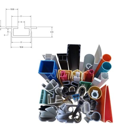UPVC Profile Conch UPVC Profile H Profile Plastic Used in Some Glass Railing Systems