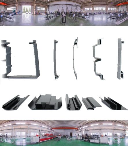 UPVC Profile Refrigerator Seals with PVC Food Grade Skirting Custom Co Extrusion PE Plastic Profile