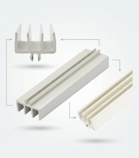UPVC Window Profile Extrusion for Sliding Windows and Doors Frame Custom UPVC Profile Manufacturers