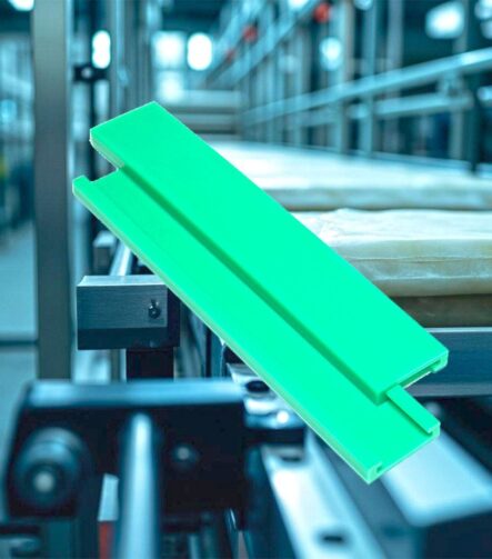 Wear Resistant Strip UHMWPE Upe, Black Green White Custom Color, Extruded Plastic Profile