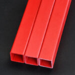 White Matt 24.5X24.5mm Extruded Rigid PVC Square Pipe for Greenhouse Frame Construction