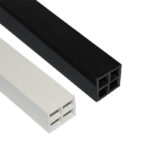 White Matt 24.5X24.5mm Extruded Rigid PVC Square Pipe for Greenhouse Frame Construction