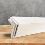 White PVC Plastic Corner Bead L-Shape Right Angle Corner Strip Protects 90 Degree Cross Section