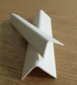 White PVC Plastic Corner Bead L-Shape Right Angle Corner Strip Protects 90 Degree Cross Section