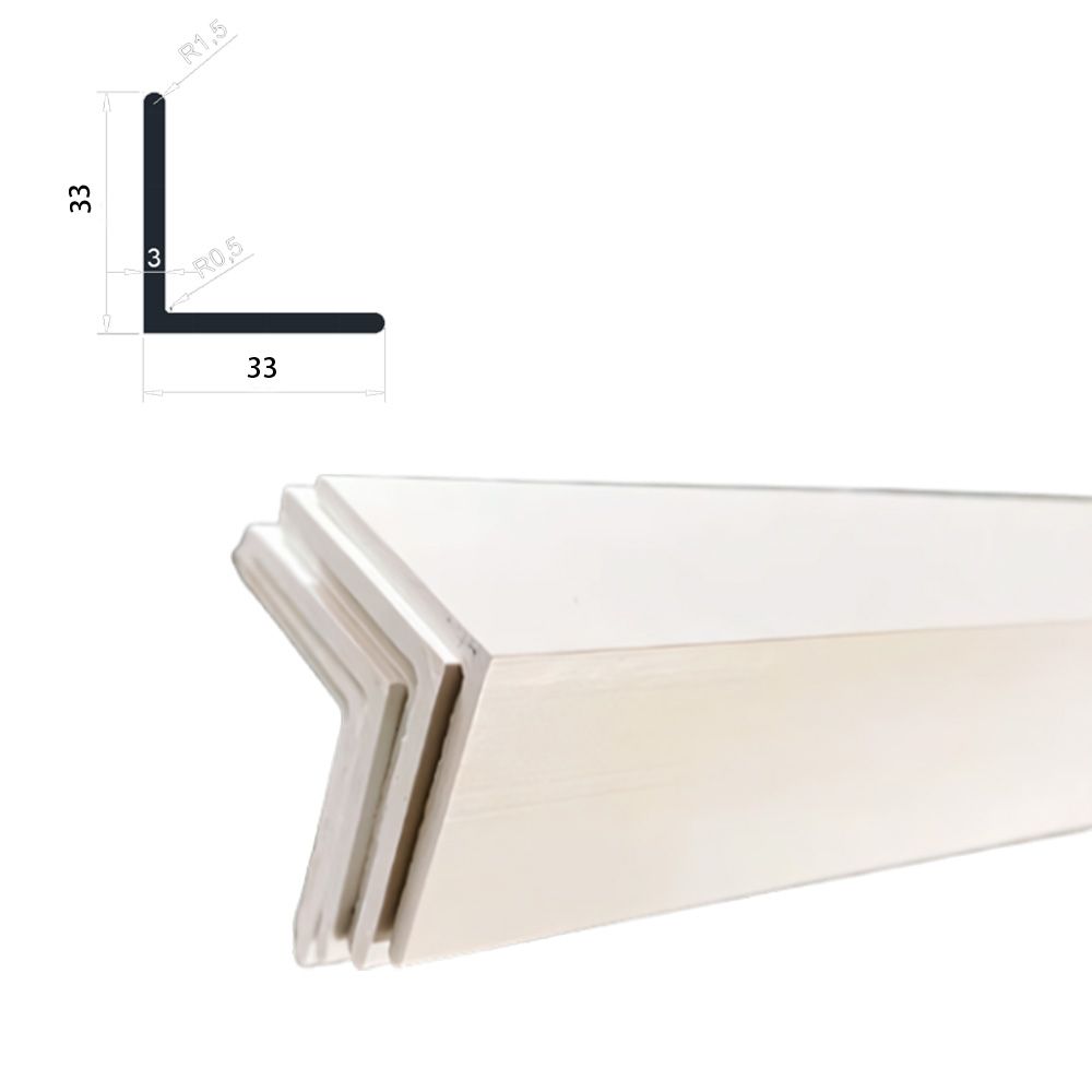 White-PVC-Plastic-Corner-Bead-L-Shape-Right-Angle-Corner-Strip-Protects-90-Degree-Cross-Section.jpg White PVC Plastic Corner Bead L-Shape Right Angle Corner Strip Protects 90 Degree Cross Section