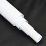 White PVC U-Shaped Plastic Tube Durable Pipe PVC Round Half