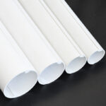 White PVC U-Shaped Plastic Tube Durable Pipe PVC Round Half