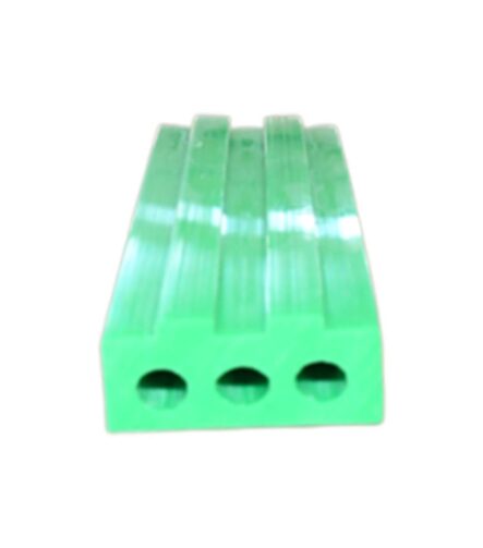 Wholesale Price of Custom Plastic Extrusion Profiles Heavy-Duty Green UHMWPE Conveyor Wear Strip with Textured Side
